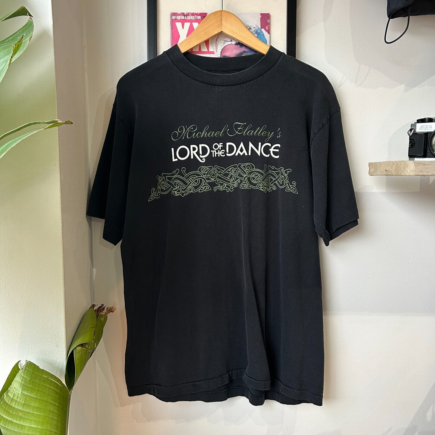 VINTAGE 90s | Michael Flatley's Lord Of The Dance Black T-Shirt sz L Adult