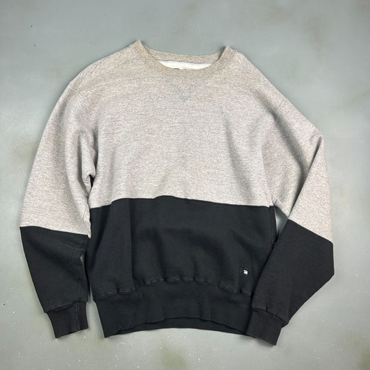 VINTAGE 90s | BLANK Two Tone RUSSELL Athletic Crewneck Sweater sz M Adult