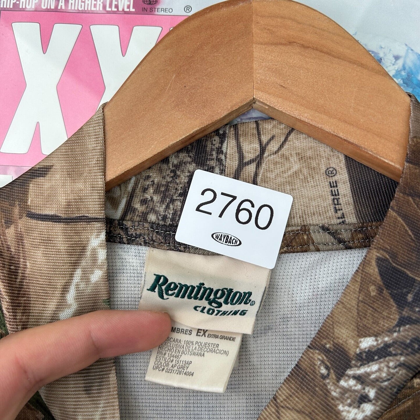 VINTAGE | Remington Real Tree Camo Long Sleeve Jersey sz XL