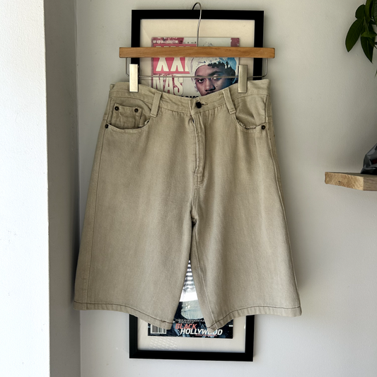 VINTAGE | 1990s Lee Beige Jean Shorts sz W30 Made In USA