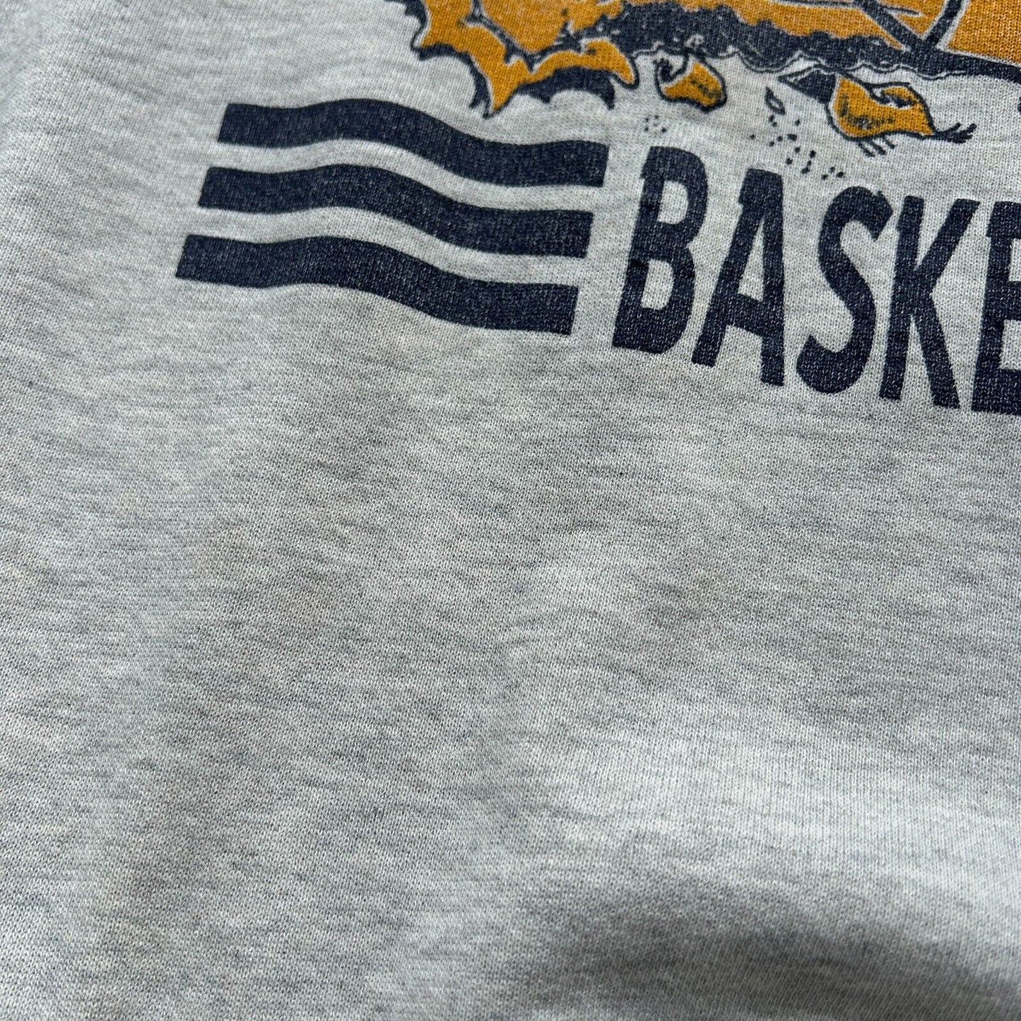 VINTAGE 90s | Miners Basketball Grey Crewneck Sweater sz XXL Adult