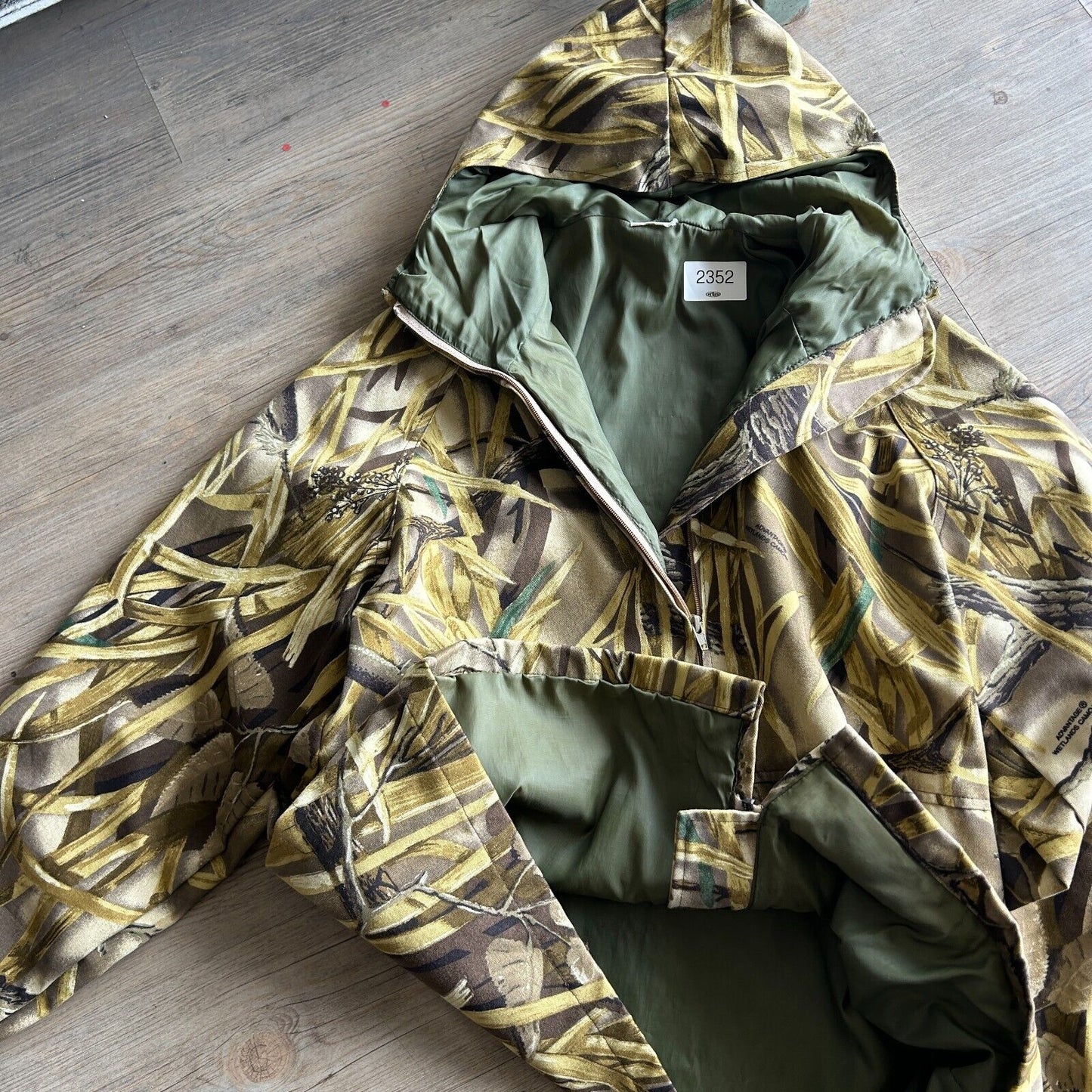 VINTAGE | Advantage Wetlands Camo Cotton Canvas Jacket sz L Adult