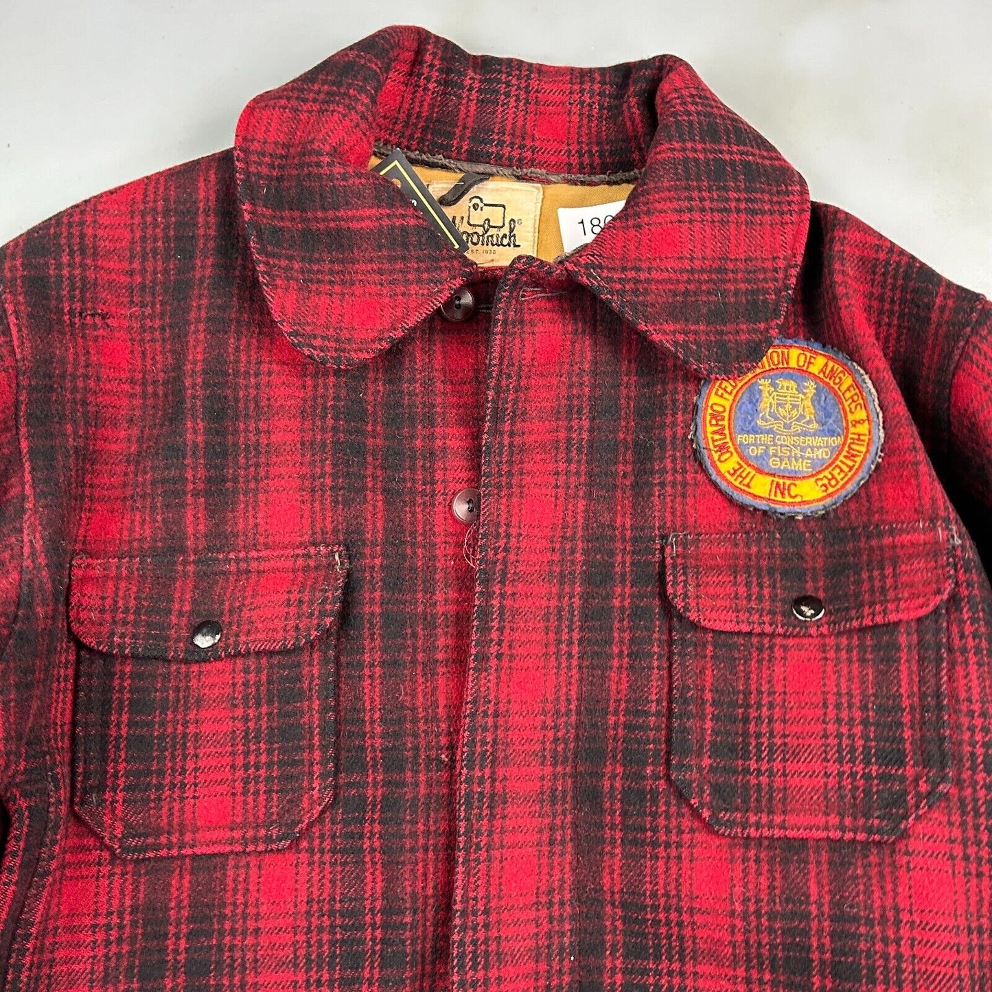 VINTAGE 70s | Woolrich Ontario Hunters Wool Plaid Flannel Lined Jacket sz XL