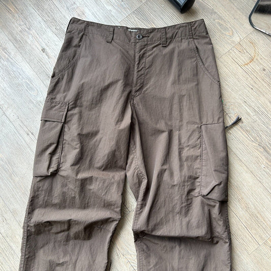 VINTAGE | GoodEnough Brown Nylon Cargo Pants sz L W34