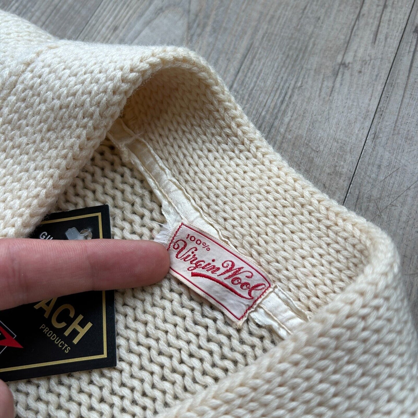 VINTAGE 60s | Varsity Wool Faded Patch Varsity Knit Cardigan Sweater sz M Adult