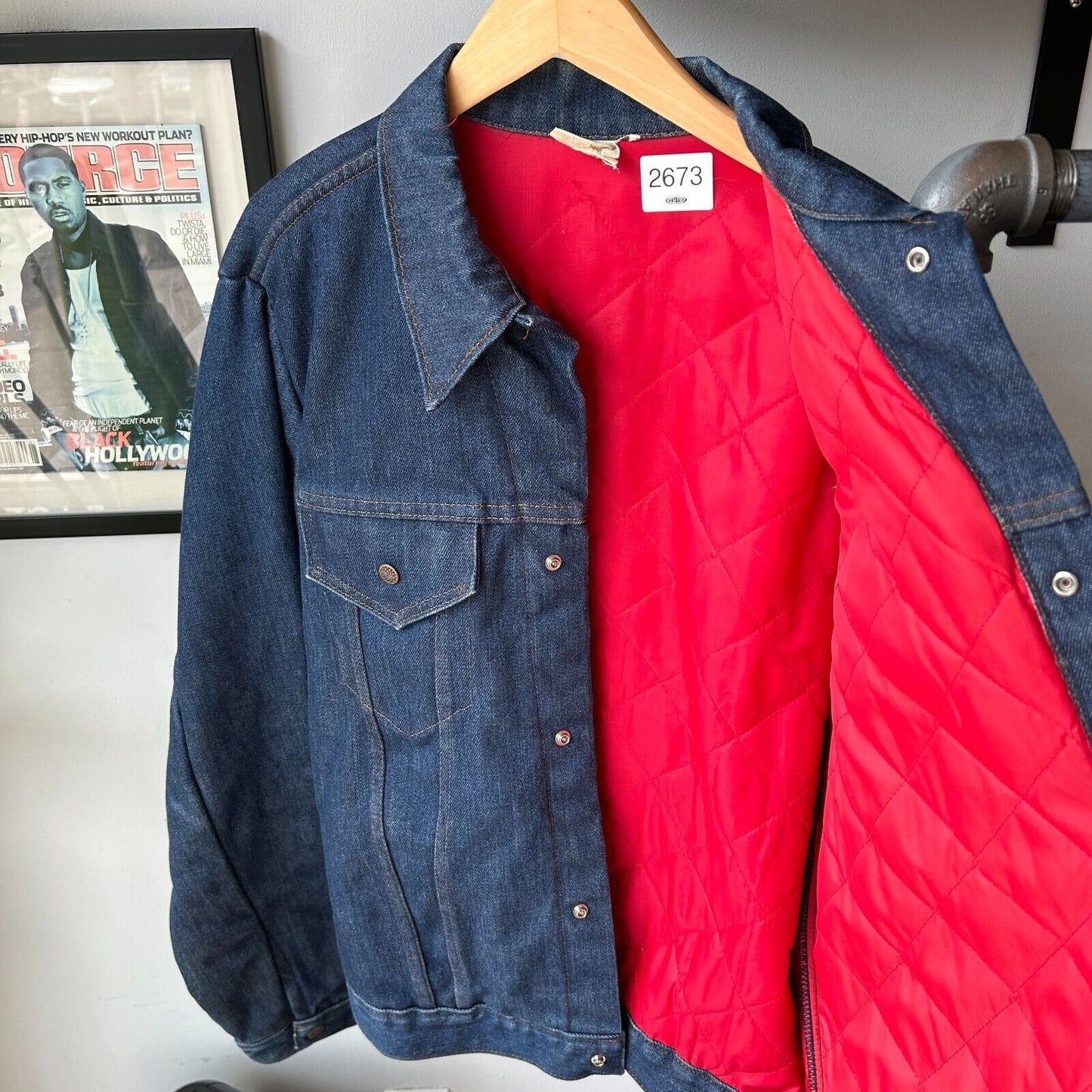 VINTAGE | Western Denim Jean Jacket sz 46 L