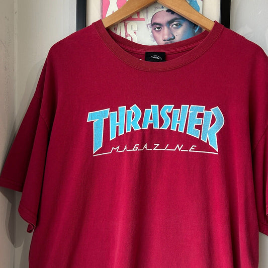 VINTAGE | Thrasher Magazine Skateboarding Logo T-Shirt sz XL