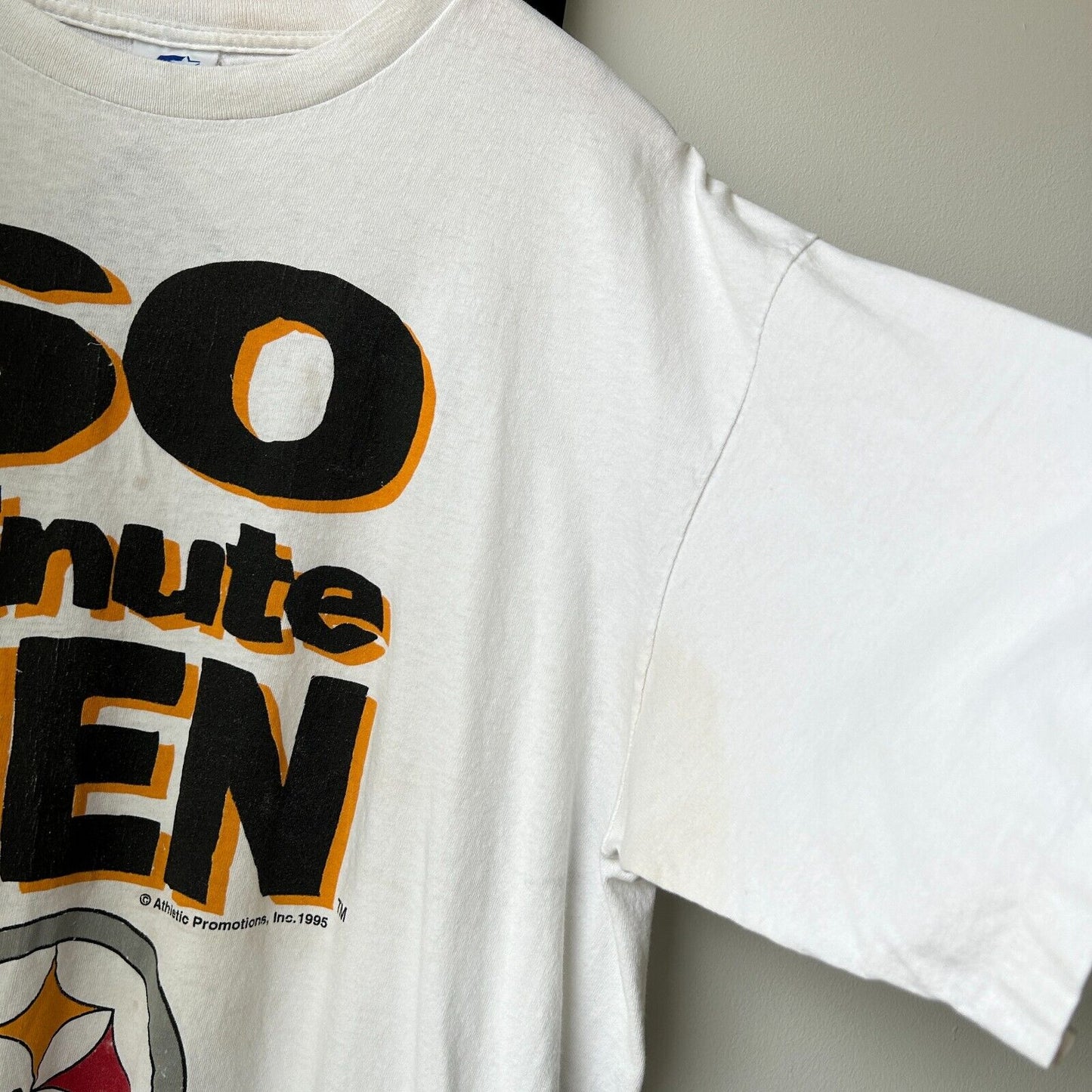 VINTAGE 90s | 60 MIN MEN Pittsburgh Steelers STARTER T-Shirt sz XL Adult