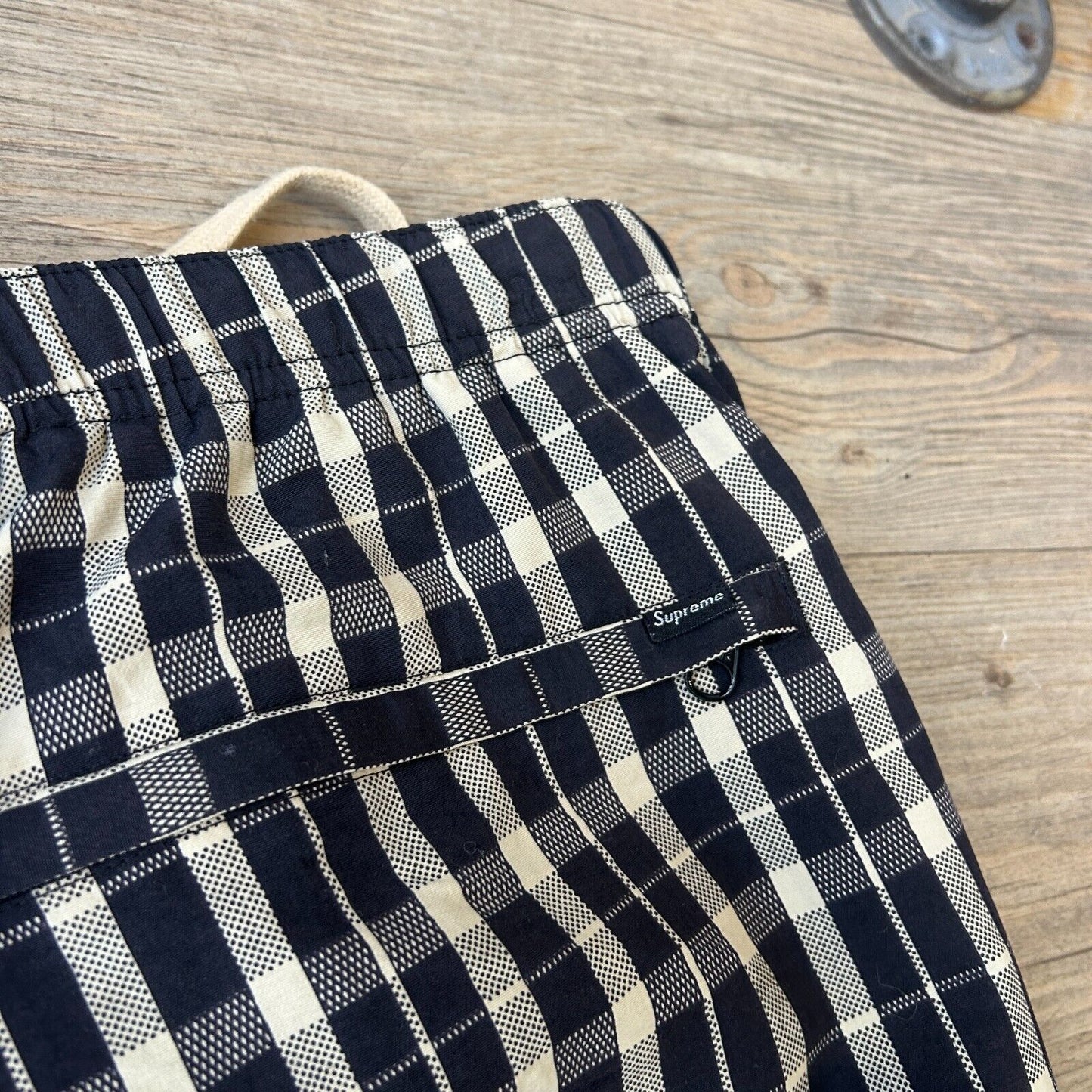 SUPREME Nylon Plaid Pants sz M W32-34