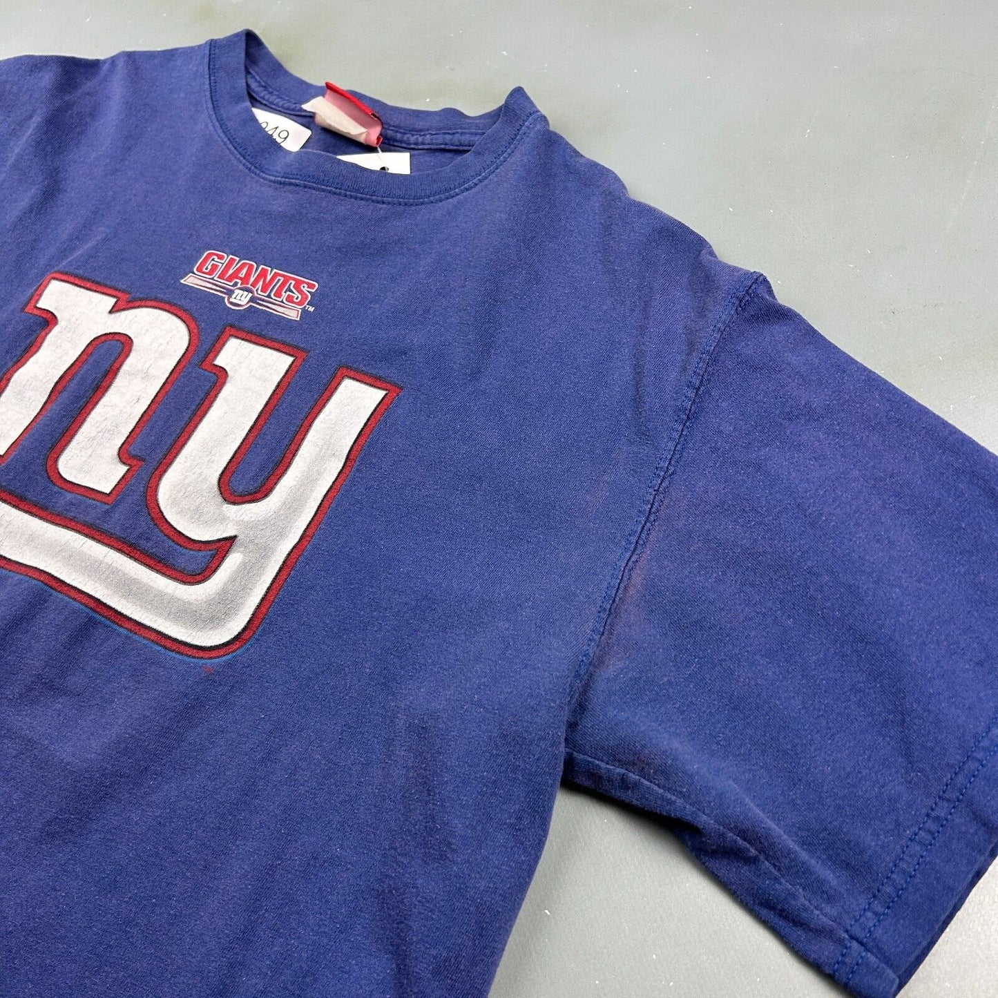 VINTAGE | NY GIANTS Big Logo NFL Football T-Shirt sz L Adult