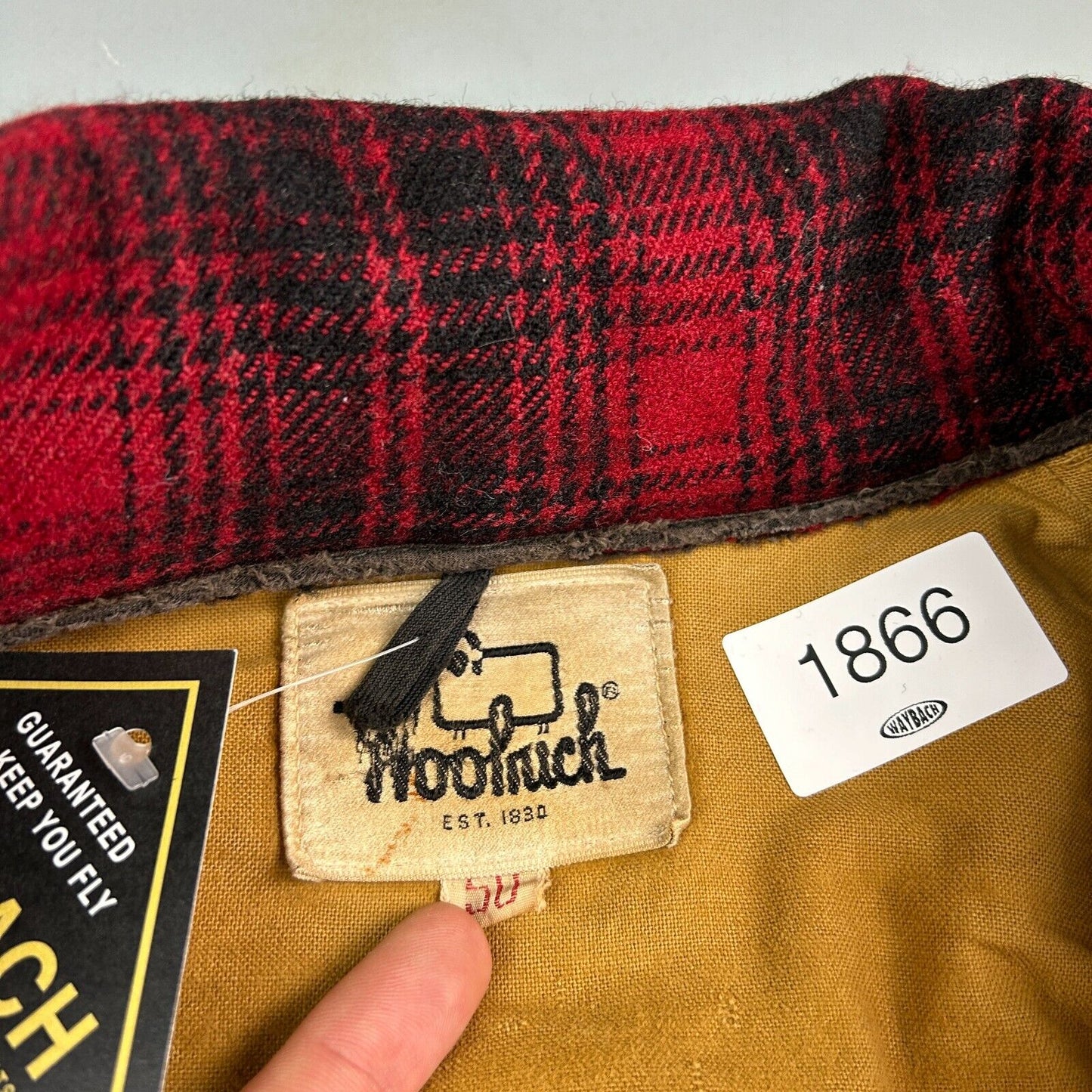 VINTAGE 70s | Woolrich Ontario Hunters Wool Plaid Flannel Lined Jacket sz XL