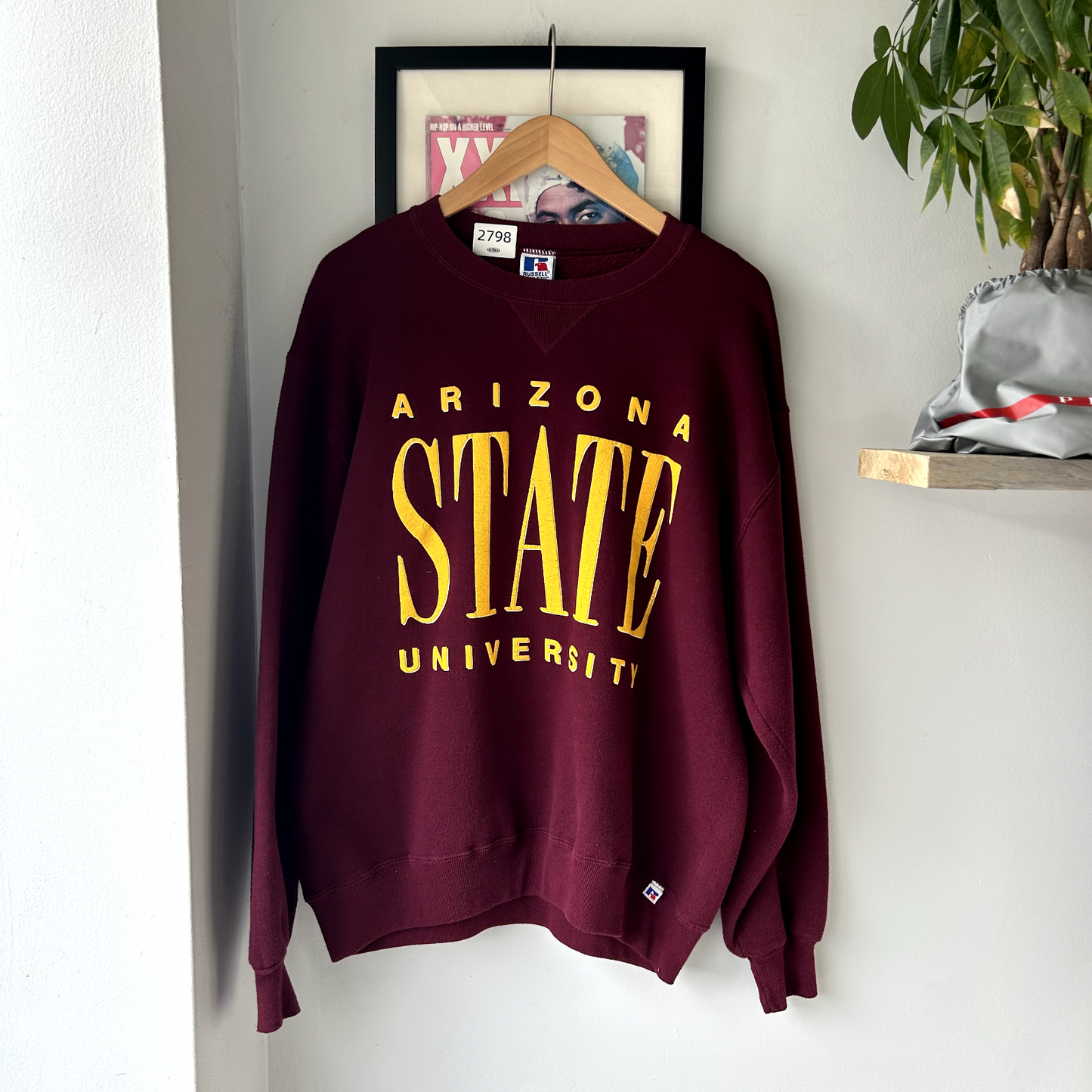 VINTAGE 1990s | Arizona State University Russell Athletics Crewneck Sweater Sz L