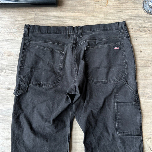 VINTAGE | Dickies Faded Black Workwear Pants sz W38 L34