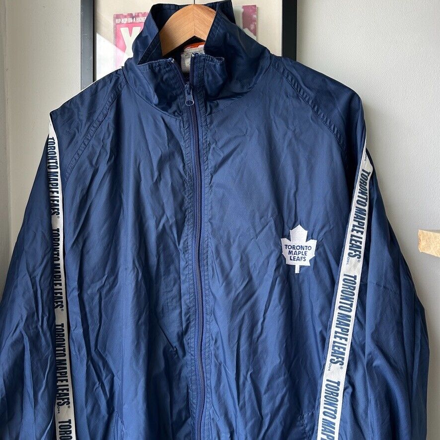 VINTAGE | Toronto Maple Leafs NHL Hockey Club Windbreaker Jacket sz M-L