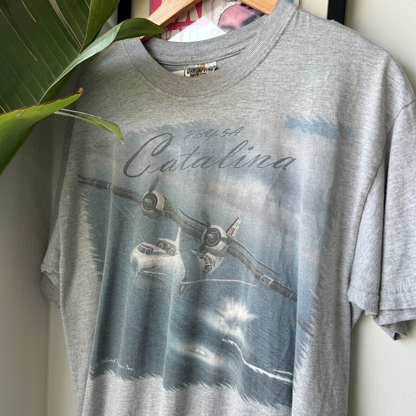 VINTAGE | Catalina PBY-5A Patrol Bomber Plane T-Shirt sz M