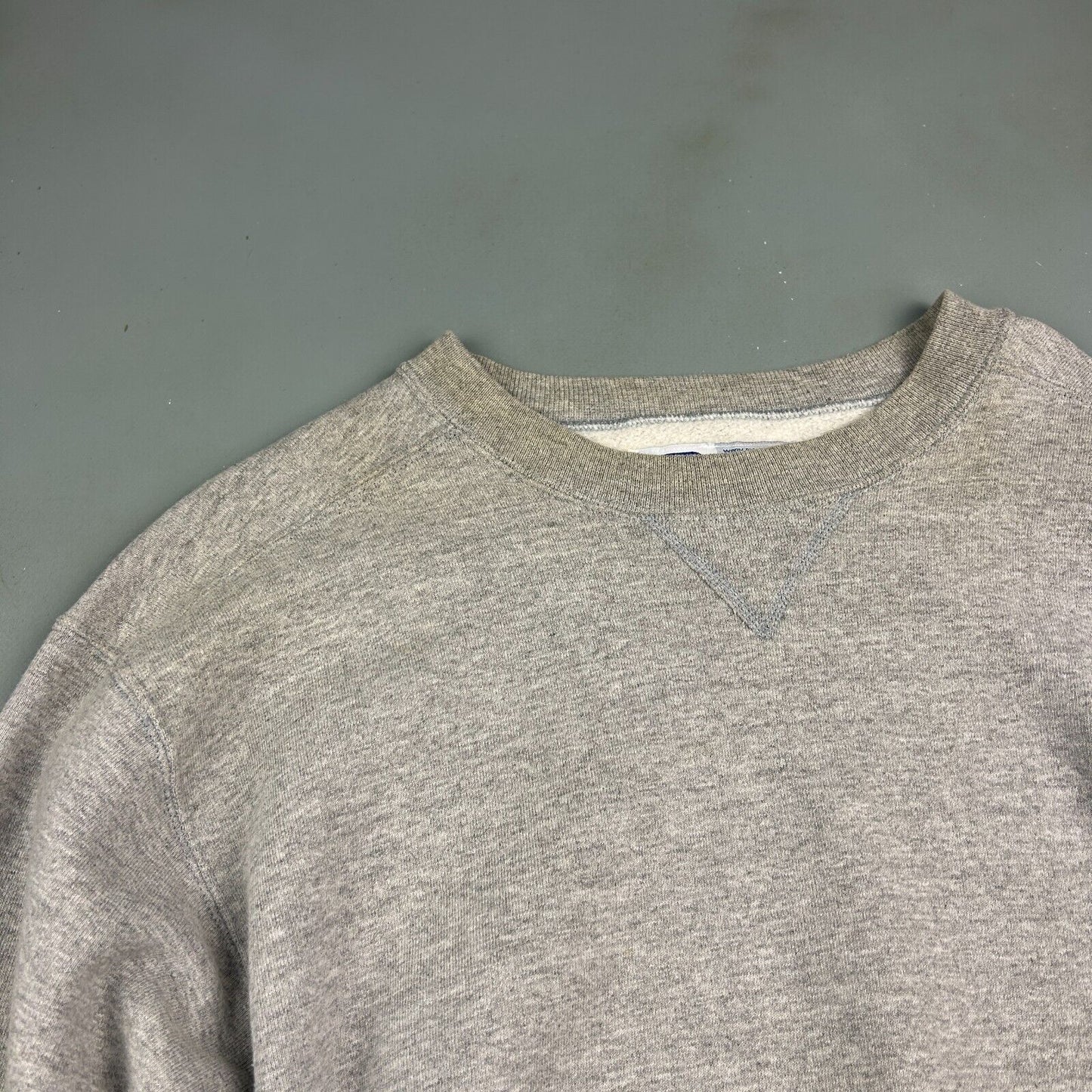 VINTAGE 90s | BLANK Two Tone RUSSELL Athletic Crewneck Sweater sz M Adult