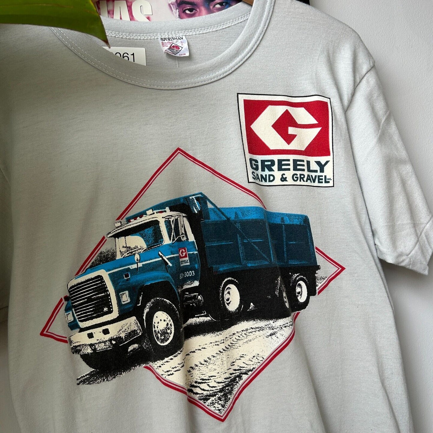 VINTAGE 80s | Greely Sand & Gravel Truck T-Shirt sz S Adult