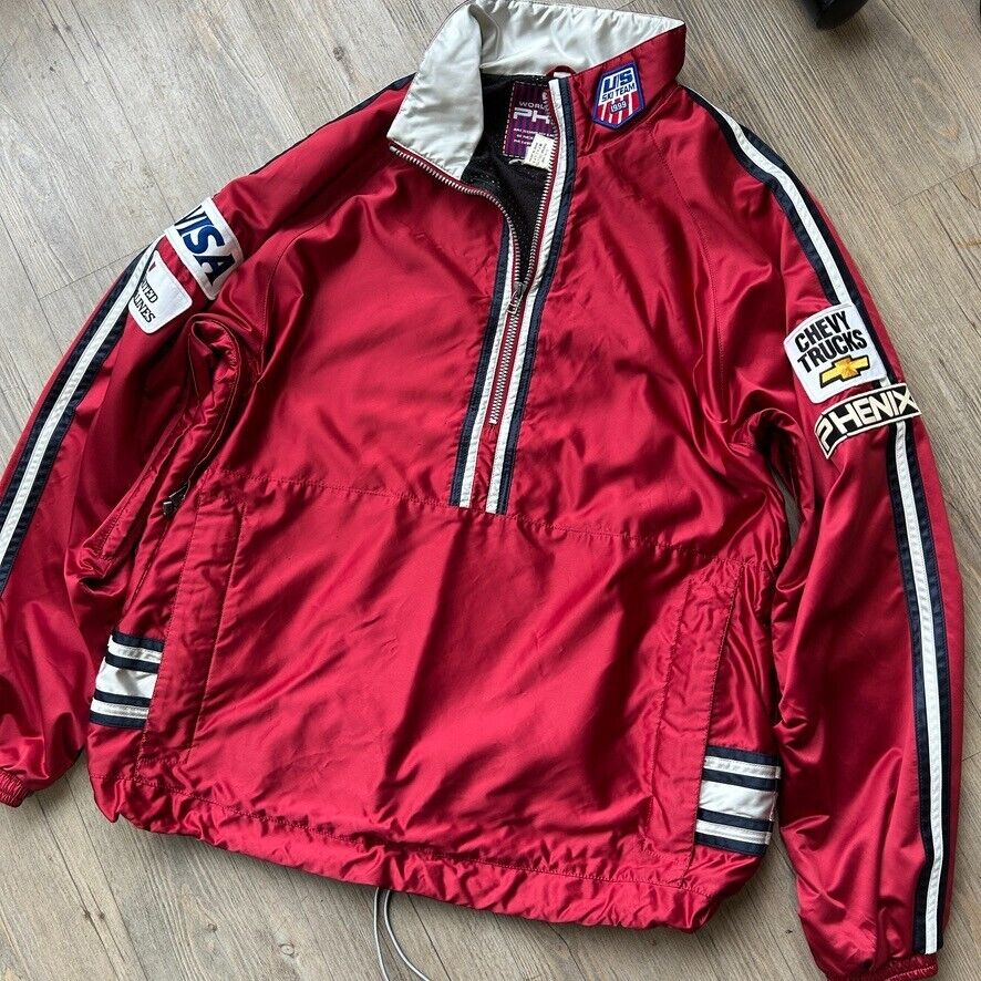 VINTAGE 90s | US Ski Team 1/2 Zip Phenix Pullover Jacket sz XL