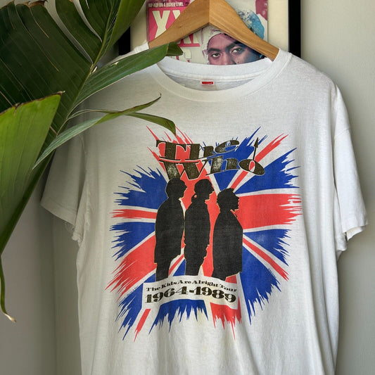 VINTAGE 80s | The Who The Kids Are Alright Tour Band T-Shirt sz XL