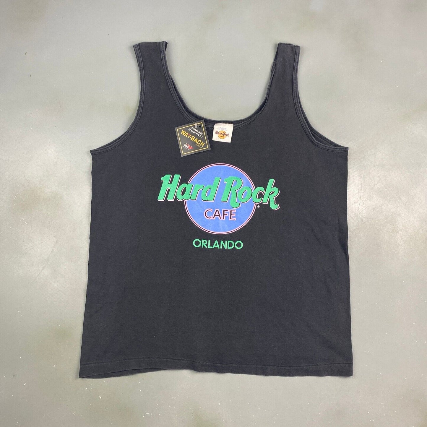 VINTAGE 90s Hard Rock Cafe Orlando Sleeveless Tank T-Shirt sz Large Men Adult