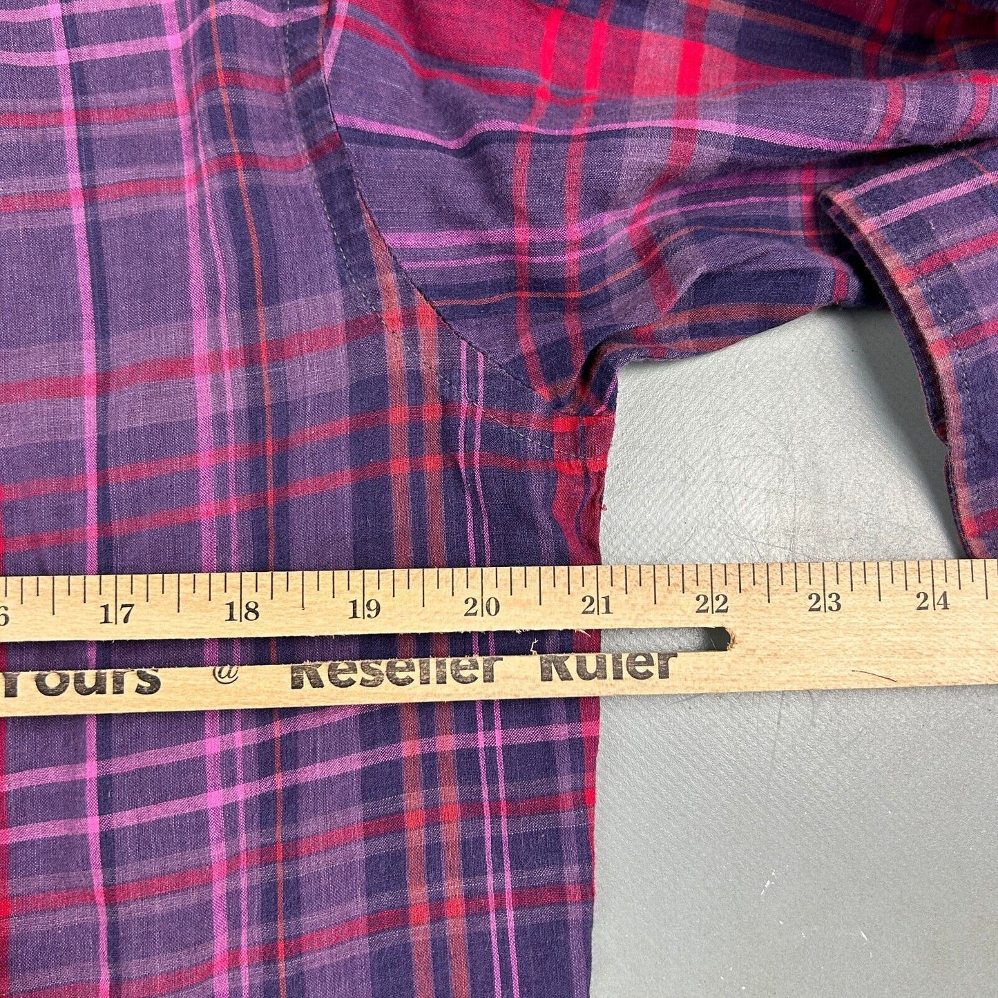 VINTAGE 80s Saddlebred Single Needle Tailored Striped Button Up Shirt sz M Adult