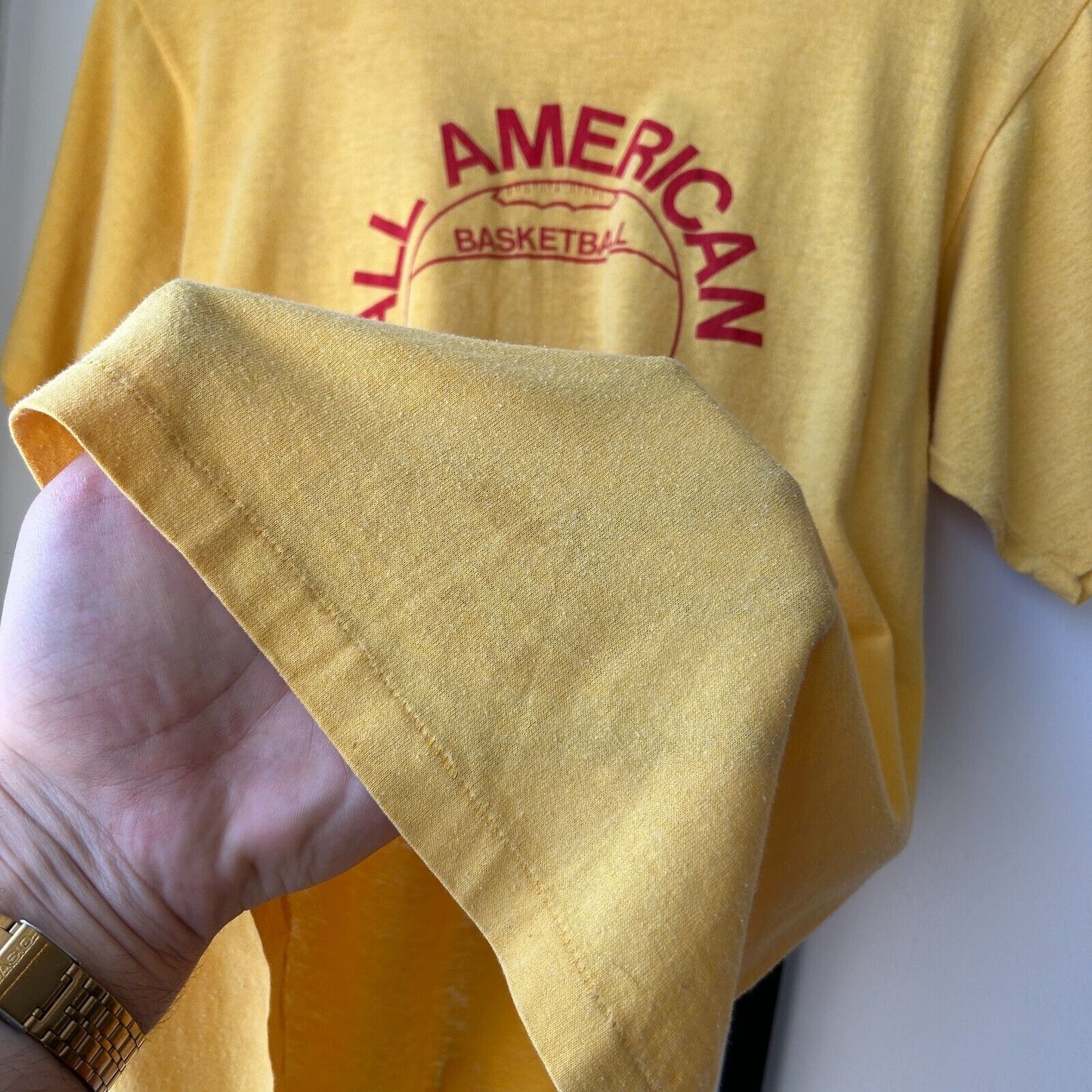 VINTAGE 70s 80s | Puma All American Basketball T-Shirt sz S