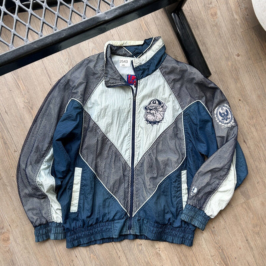 VINTAGE 90s | Georgetown Hoyas Pro Player Mesh Panel Jacket sz L