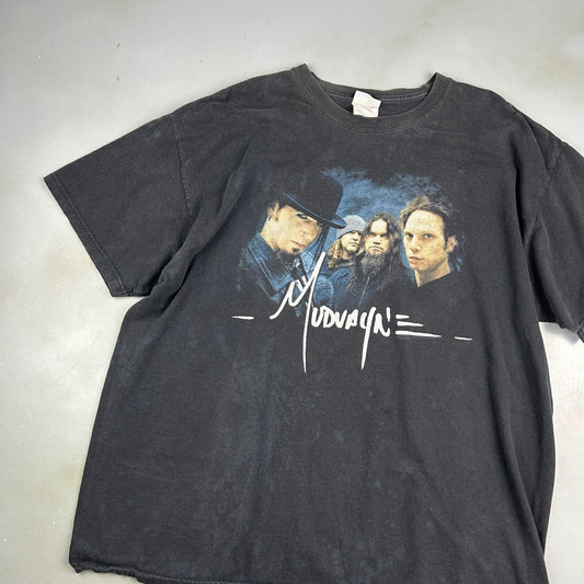 VINTAGE | Muduayn Black Band T-Shirt sz XL Men Adult