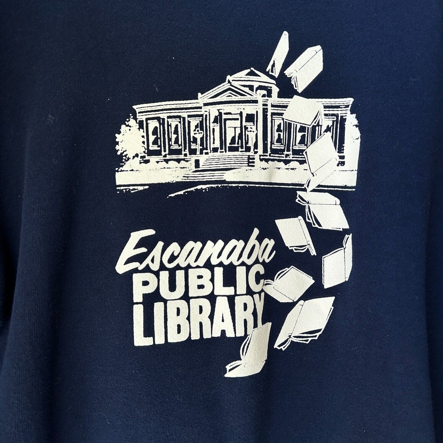 VINTAGE 90s | Public Library Crewneck Sweater sz L Adult