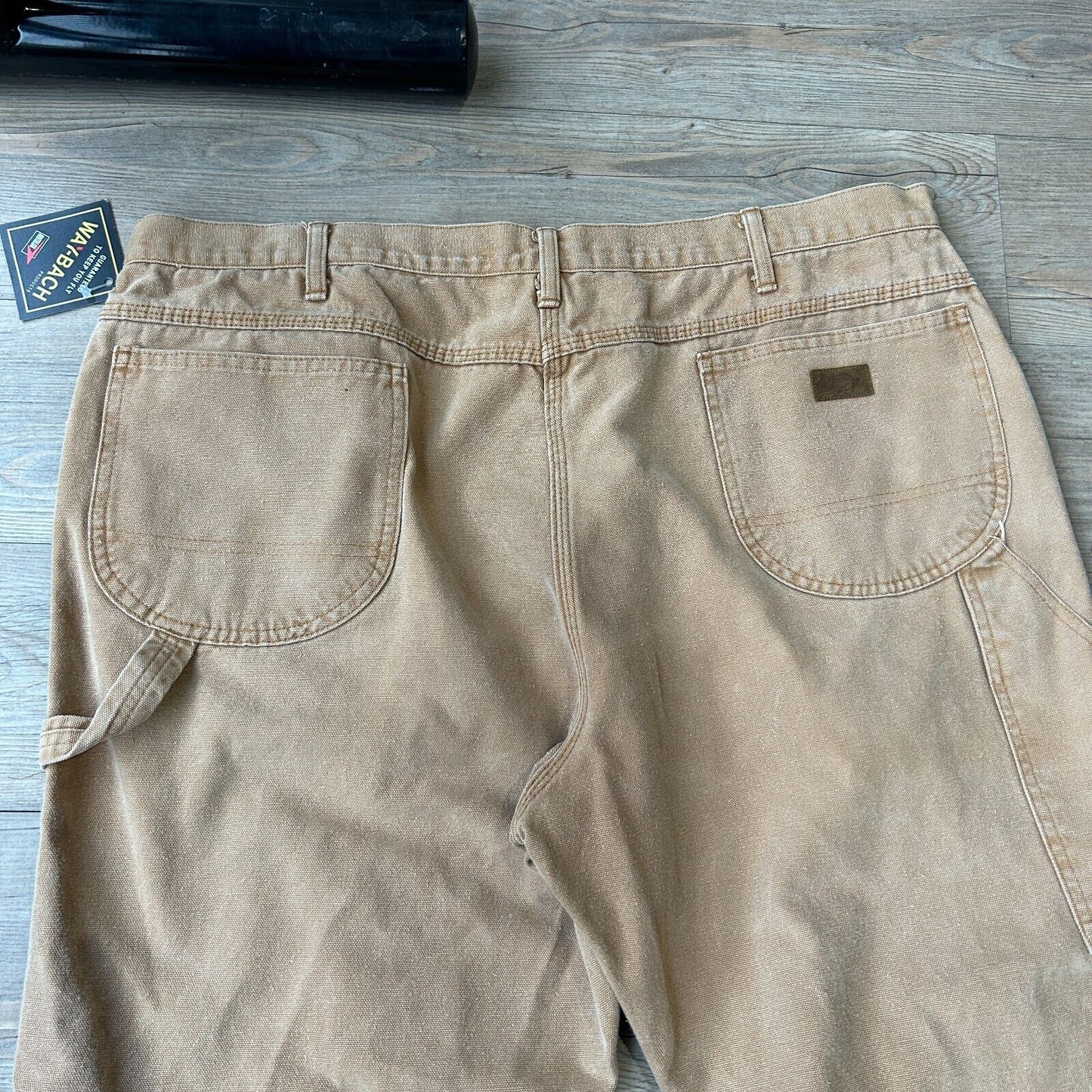 VINTAGE 90s | DICKIES Sun Faded Tan Workwear Carpenter Pants sz W42 L25