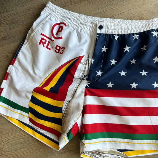 Ralph Lauren CP RL-93 Sailing Regatta POLO Swim Shorts sz XL