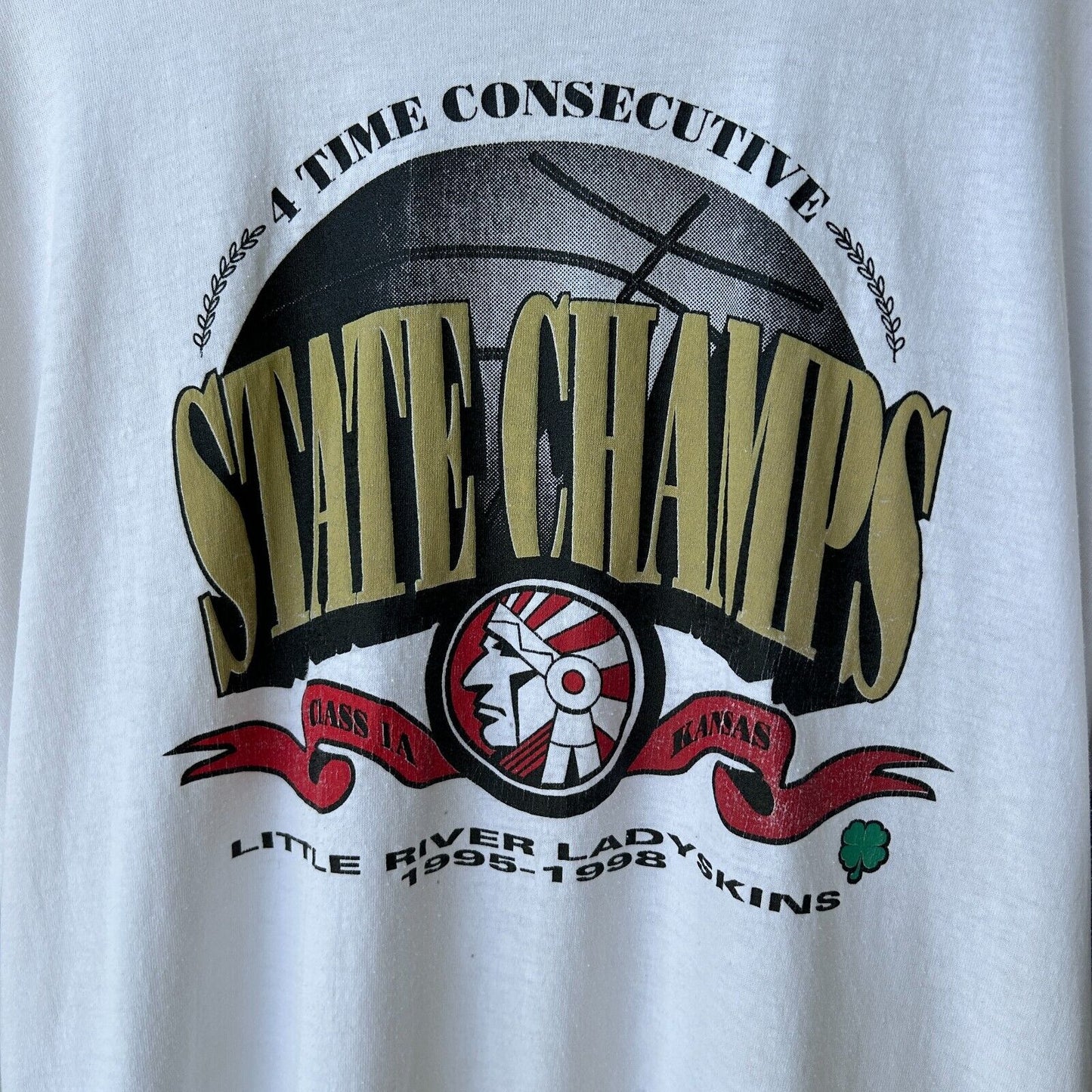 VINTAGE 90s | Little River Lady Skins State Champs T-Shirt sz XL Adult
