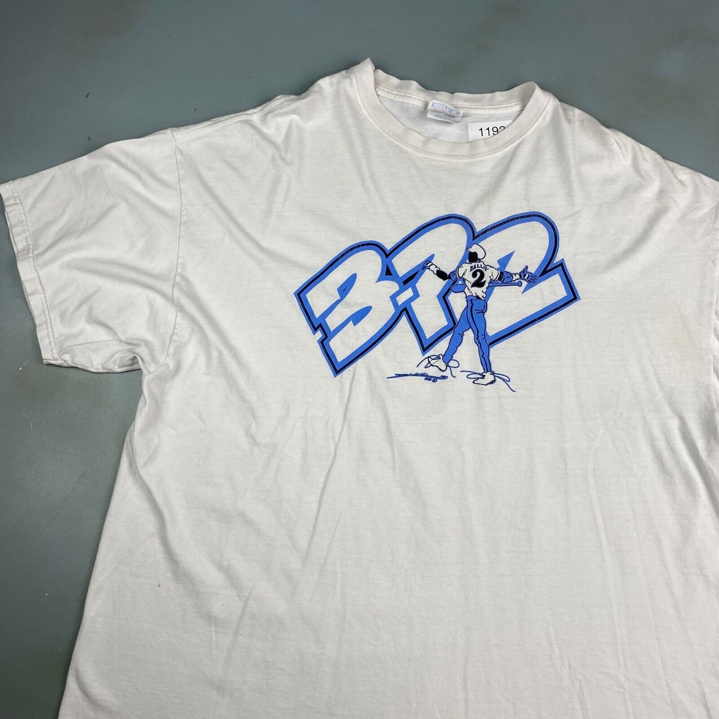 VINTAGE 1998 Ballin' Baseball BP2 White T-Shirt sz XXL Adult