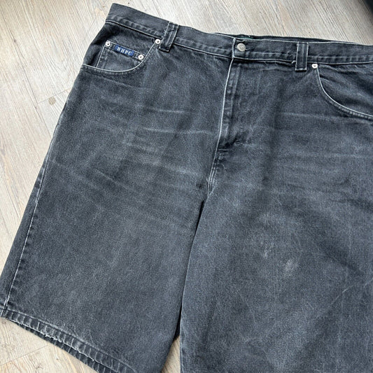 VINTAGE 90s | Bev Hills Polo Club Black Jean Baggy Shorts sz W42