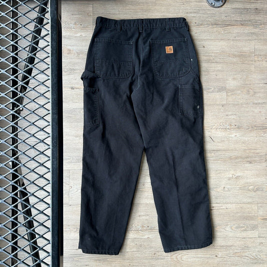 VINTAGE | Carhartt Faded Black Workwear Pants sz W32 L30