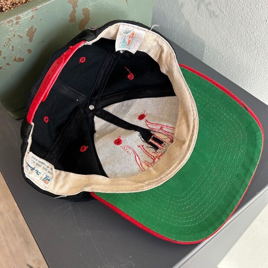 VINTAGE 90s | Chicago Bulls The Game Pinstriped Snapback Limited HAT sz OS