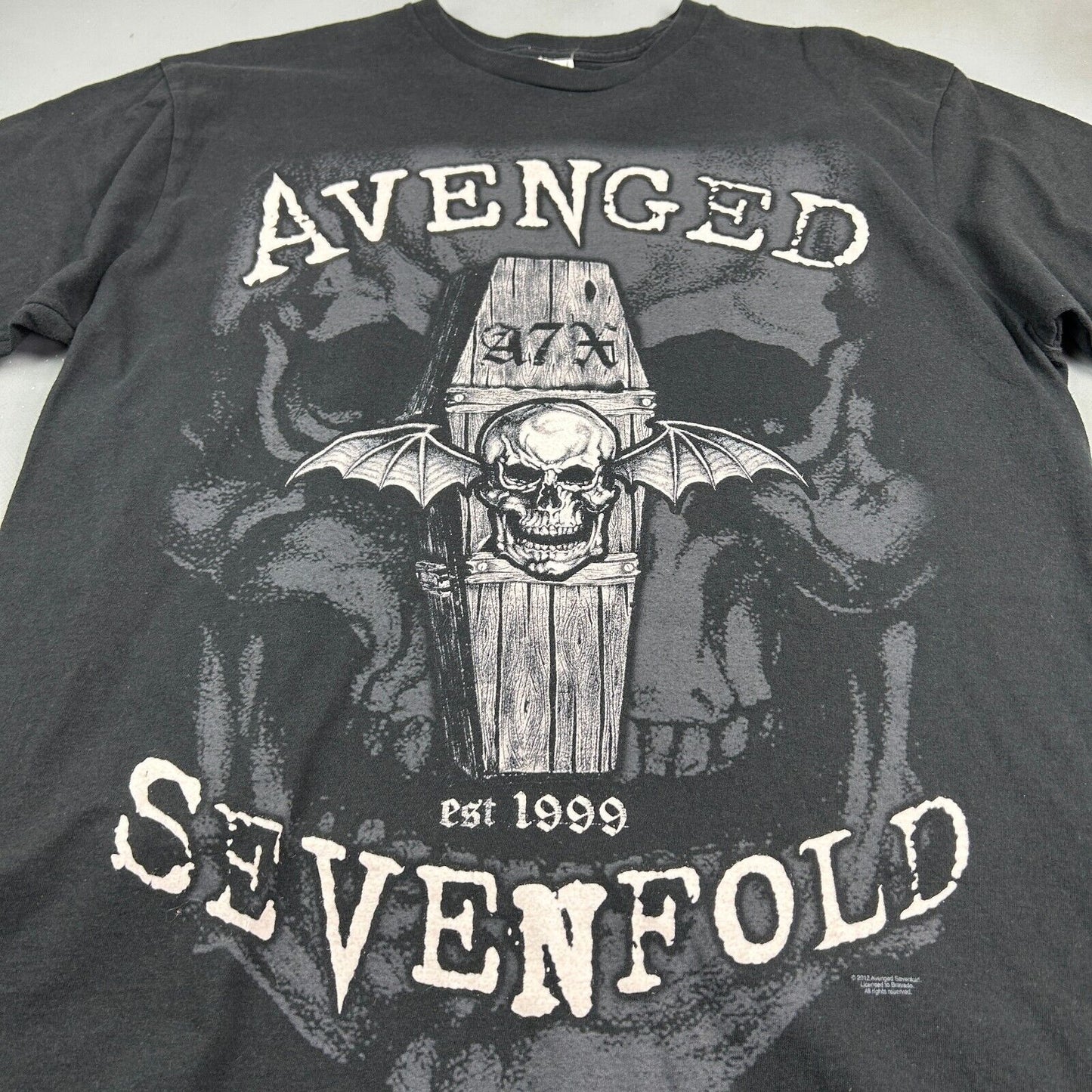 AVENGED SEVENFOLD Metal Black Band T-Shirt sz M Adult