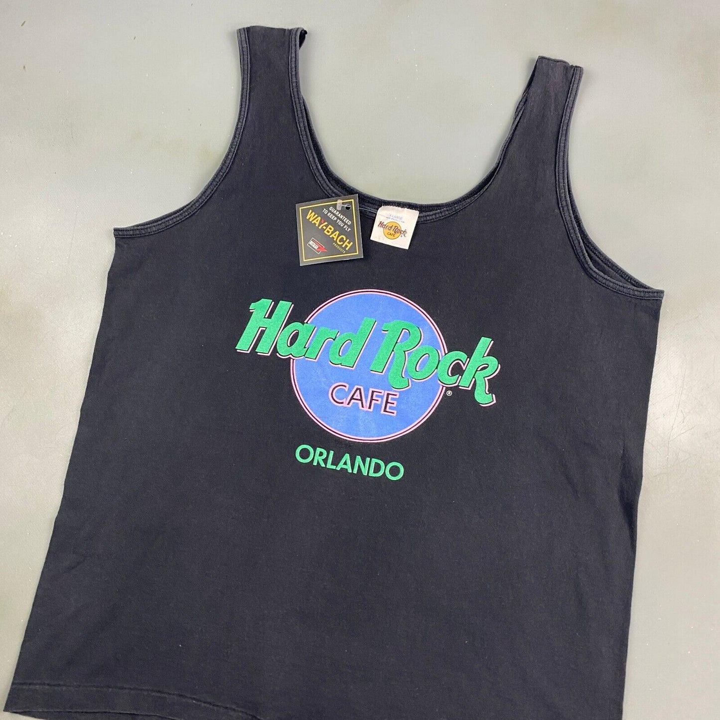 VINTAGE 90s Hard Rock Cafe Orlando Sleeveless Tank T-Shirt sz Large Men Adult