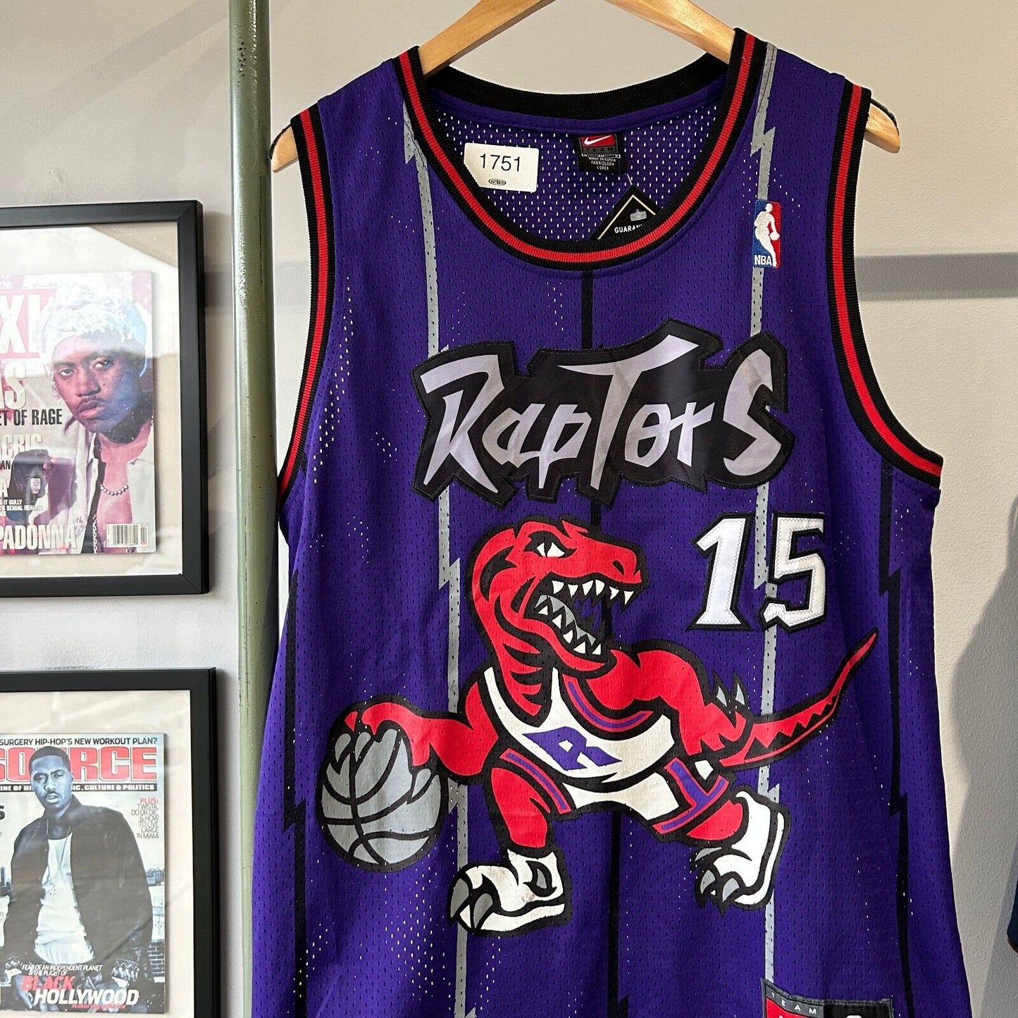 VINTAGE | Toronto Raptors #15 Carter NBA NIKE Basketball Jersey sz S Adult