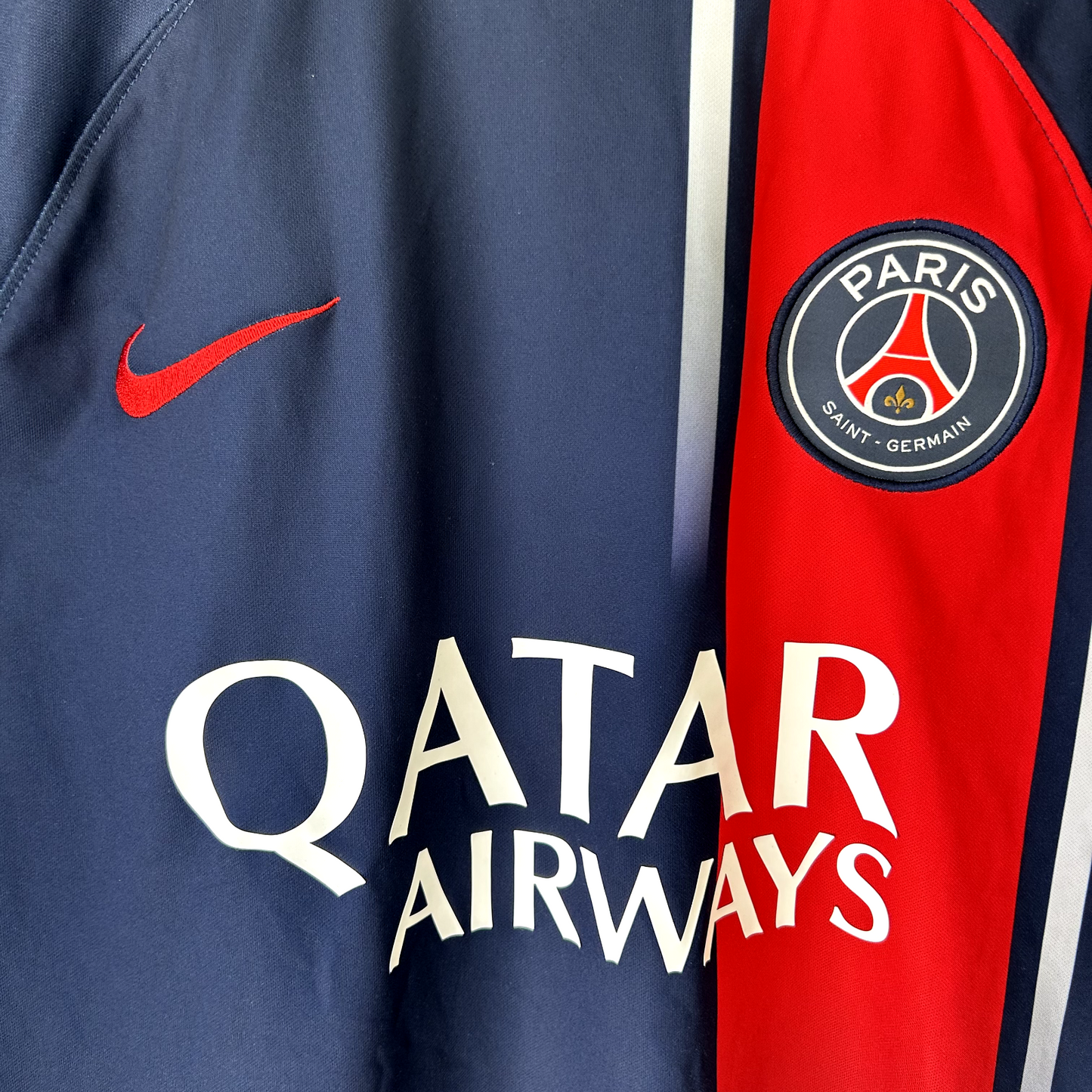 NIKE Dri Fit FC Paris Saint-Germain Qatar Airways Soccer Jersey sz M