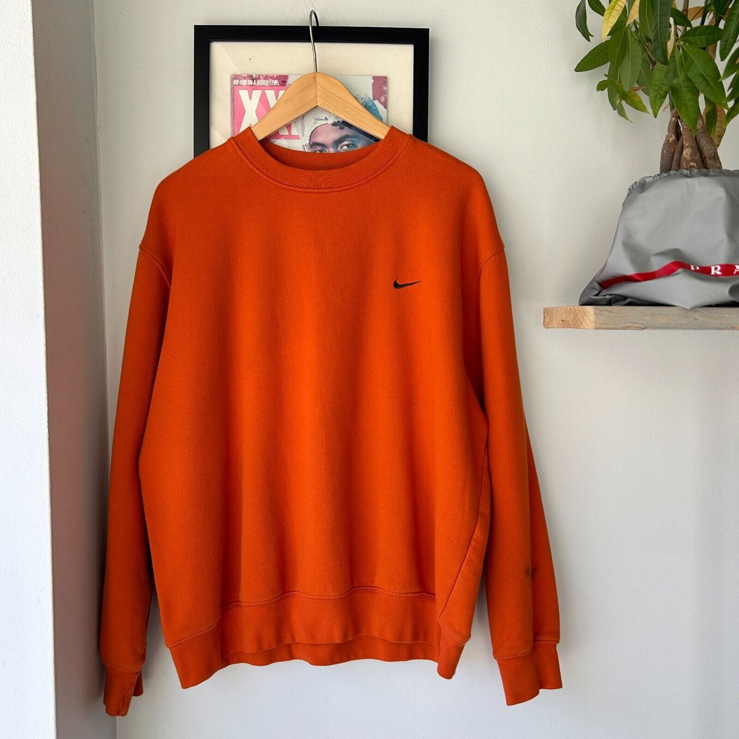 VINTAGE | Nike Sm Swoosh Orange Crewneck Sweater sz L