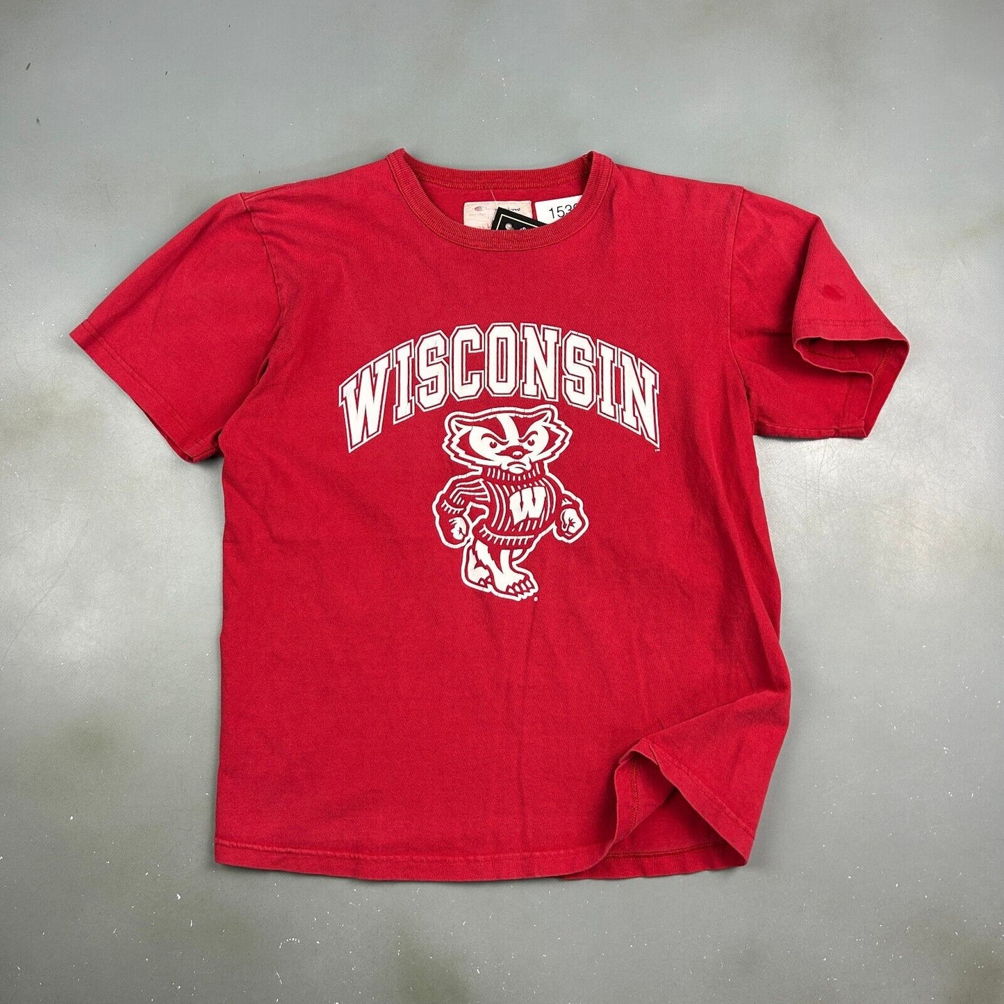 VINTAGE | Wisconsin Badgers Champion Red T-Shirt sz M Men Adult