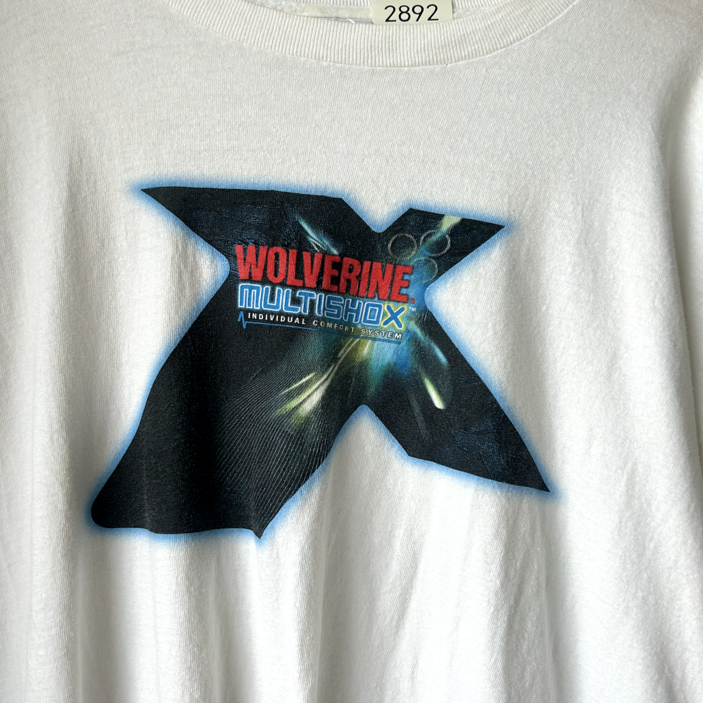 Y2K | Wolverine Multi Shox Individual Comfort System T-Shirt sz XL Adult White