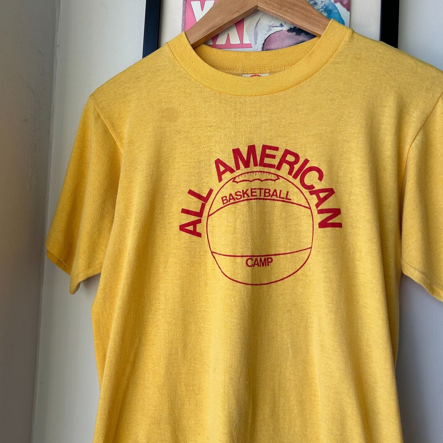 VINTAGE 70s 80s | Puma All American Basketball T-Shirt sz S