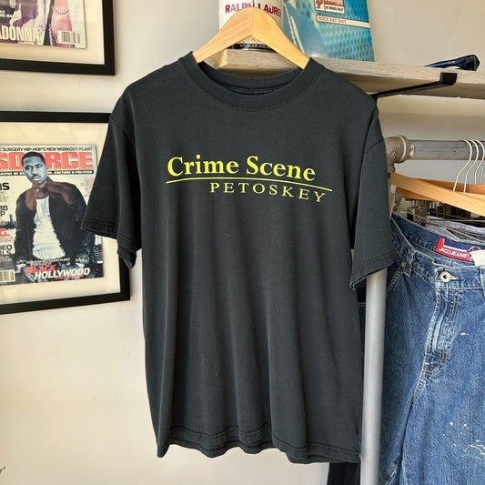 VINTAGE | Crime Scene Coroner T-Shirt sz M Adult