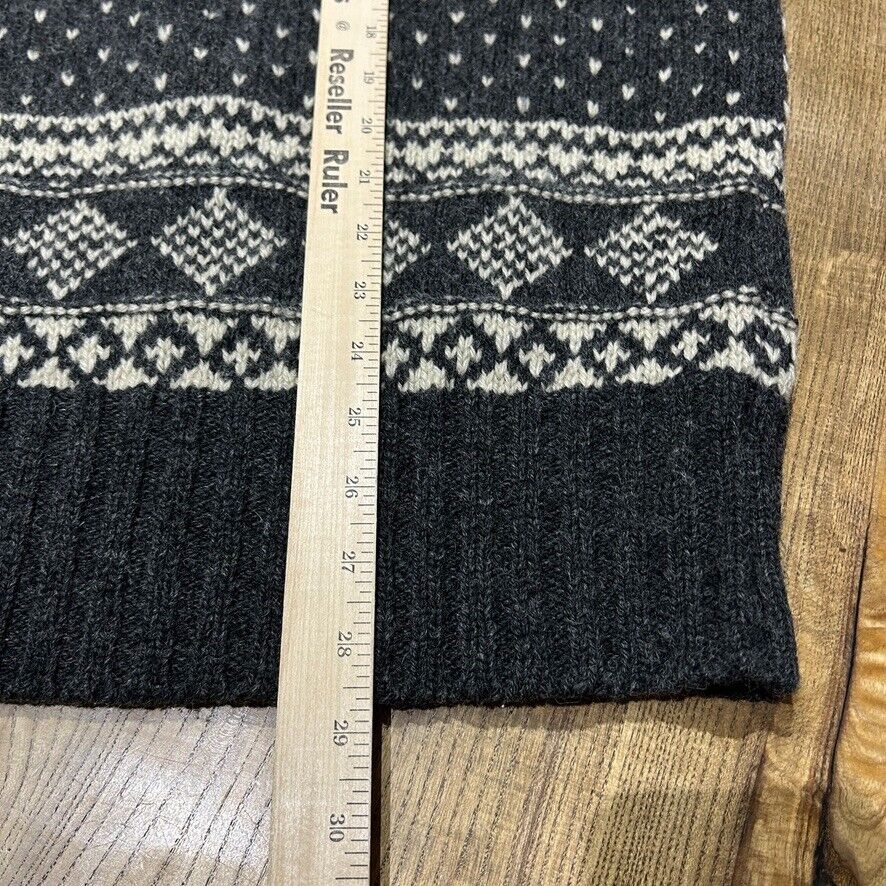 VINTAGE | Club Monaco Fair Isle Wool Hand Knit Sweater sz L