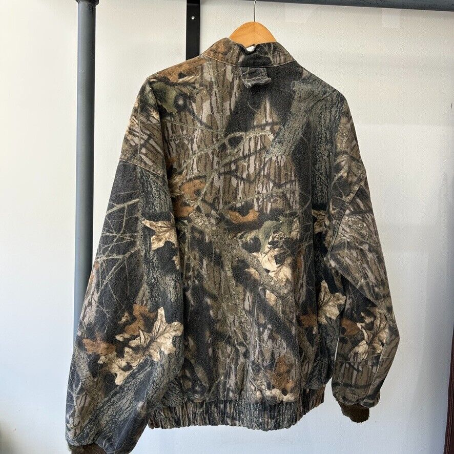 VINTAGE 90s | Mossy Oak Real Tree Bomber Jacket sz XXL