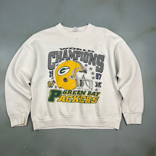 VINTAGE 1997 | NFL Green Bay Packers World Champion Sweater sz L Adult