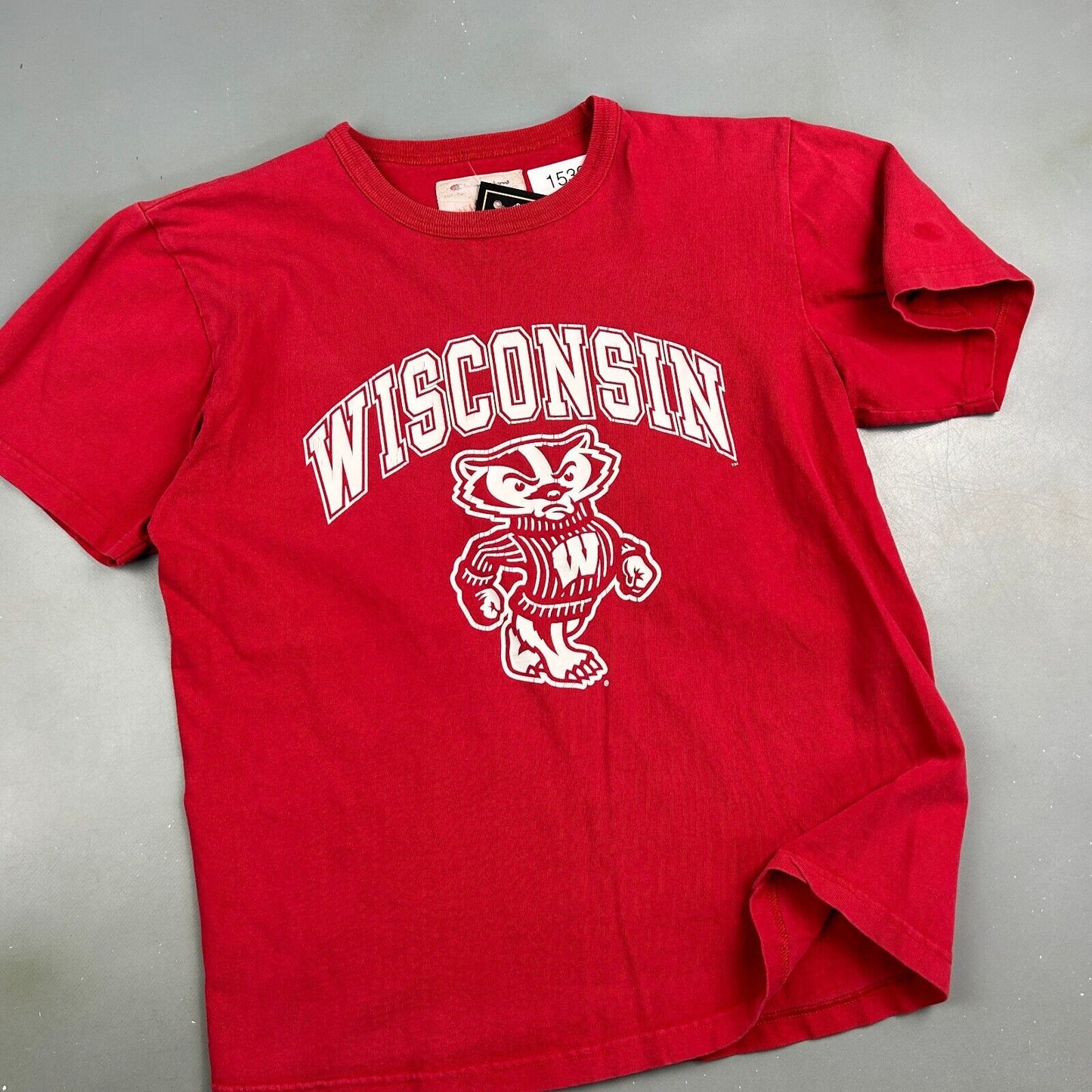 VINTAGE | Wisconsin Badgers Champion Red T-Shirt sz M Men Adult