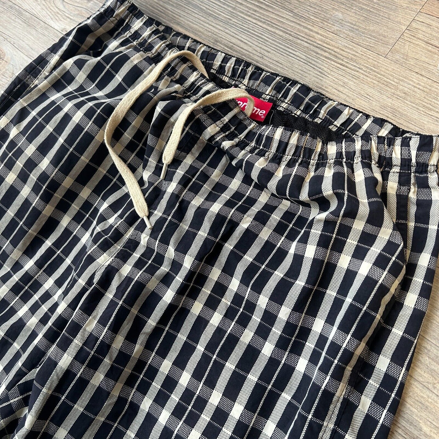 SUPREME Nylon Plaid Pants sz M W32-34